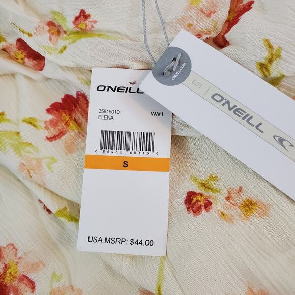 NWT O'Neill Small Elena Floral Tank Top - Picture 3 of 7